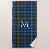 MacDonald Tartan Kariertes Mit Monogramm Badetuch (Vorderseite)