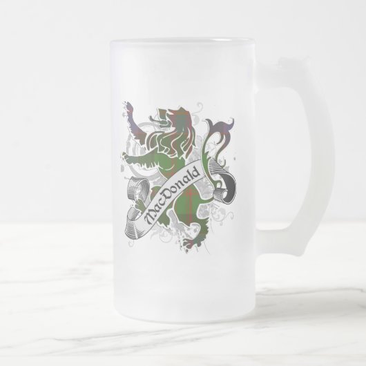 MacDonald Tartan Lion Mattglas Bierglas (Rechts)