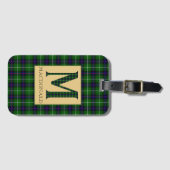 MacDonald Tartan Monogram M Gepäckanhänger (Vorderseite (Horizontal))