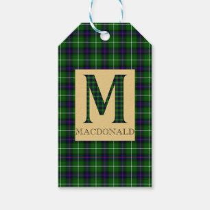 MacDonald Tartan Monogram M Geschenkanhänger