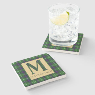 MacDonald Tartan Monogram M Steinuntersetzer