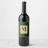 MacDonald Tartan Monogram M Weinetikett (Vorderseite)