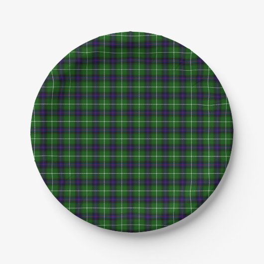 MacDonald Tartan Pappteller (Vorderseite)