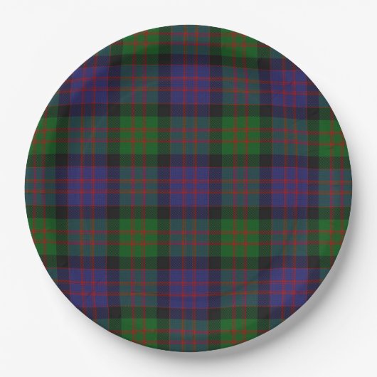 MacDonald Tartan Pappteller (Vorderseite)