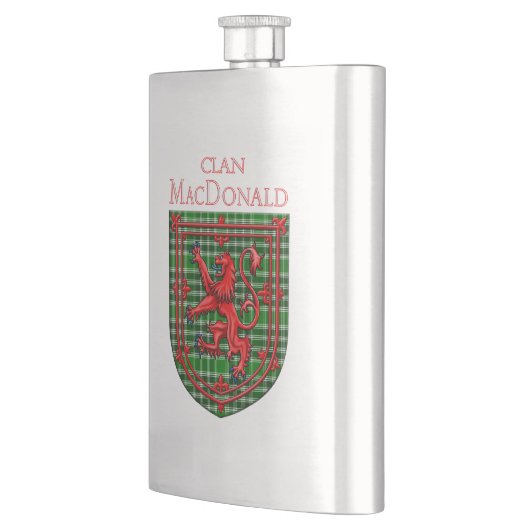 MacDonald von der Isles Ancient Tartan Flachmann (Links)