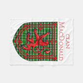 MacDonald von der Isles Ancient Tartan Fleecedecke (Vorderseite (Horizontal))