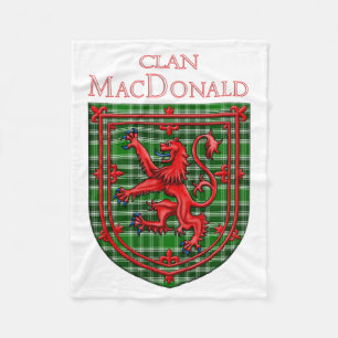 MacDonald von der Isles Ancient Tartan Fleecedecke
