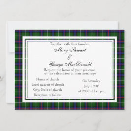 MacDonald von der Isles Scottish Wedding Einladung