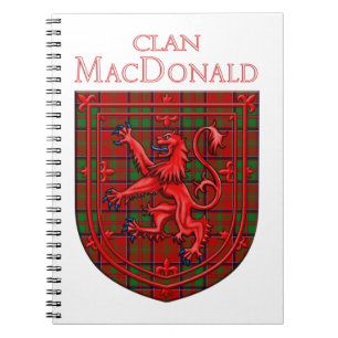 MacDonald von Glencoe Tartan Scottish Kariert Notizblock