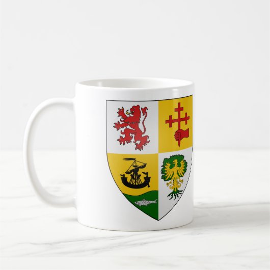 Macdonald-Waffen der Clanranald-Tasse Kaffeetasse (Links)