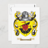 MacDonald-Wappen (Familienwappen) Postkarte (Vorne/Hinten)