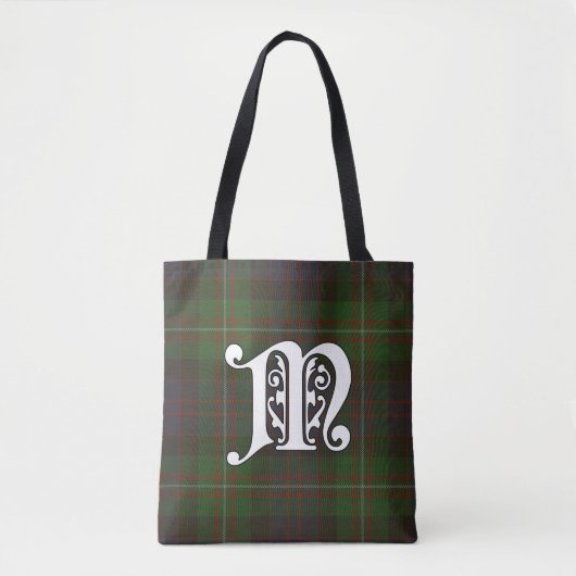 MacDonell Clan Tartan Monogram Tasche (Vorderseite)
