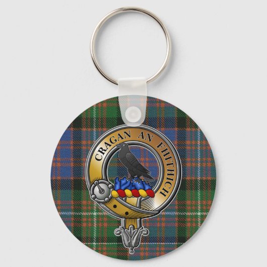 MacDonnell Glengarry Tartan & Abzeichen Schlüsselanhänger (Vorderseite)