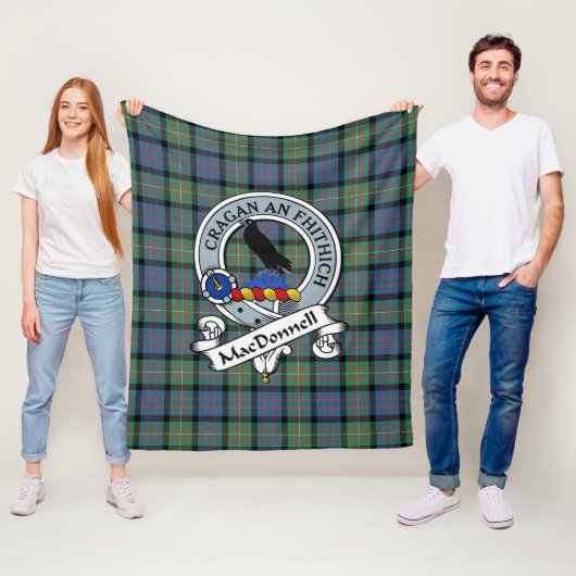 MacDonnell of Glengarry Ancient Clan Abzeichen Tar Fleecedecke (Beispiel)