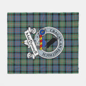 MacDonnell of Glengarry Ancient Clan Abzeichen Tar Fleecedecke (Vorderseite (Horizontal))