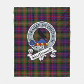 MacDonnell of Glengarry Modern Clan Abzeichen Tart Fleecedecke (Vorderseite)