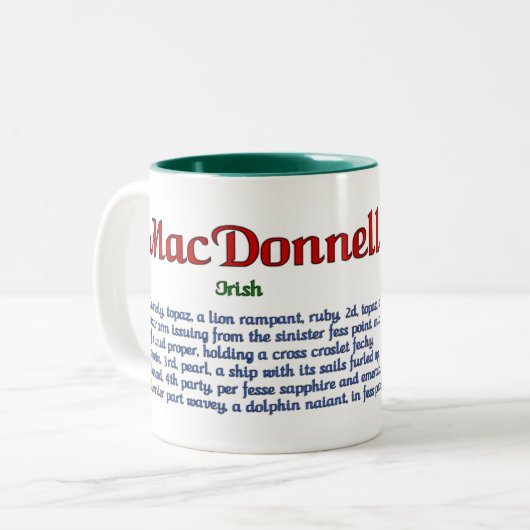 MacDonnell-Tasse Zweifarbige Tasse (Vorderseite Links)