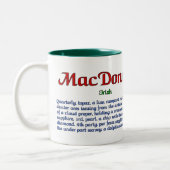 MacDonnell-Tasse Zweifarbige Tasse (Links)