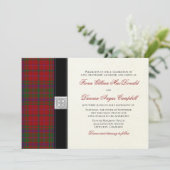 MacDougal MacDougall Tartan Einladung zur Hochzeit (Stehend Vorderseite)