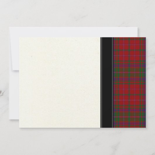 MacDougal MacDougall Tartan Einladung zur Hochzeit (Rückseite)