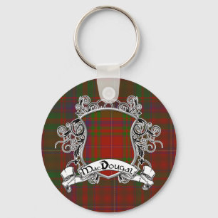 MacDougal Tartan-Schild Schlüsselanhänger