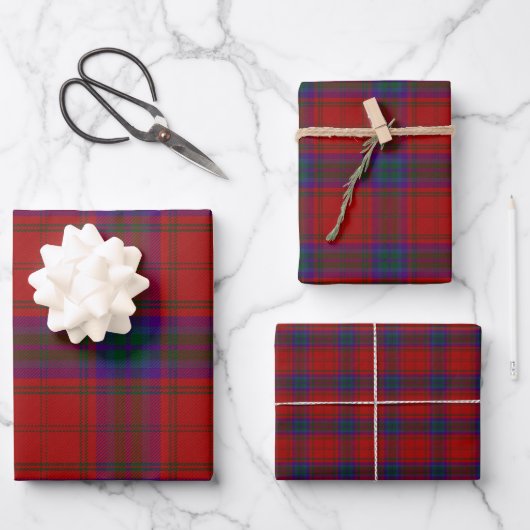 MacDougal Vestiarium Scoticum Nr. 26 Tartan Karier Geschenkpapier Set (Vorderseite)