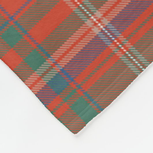 MacDougall Ancient Clan Abzeichen Tartan Kariert Fleecedecke (Ecke)
