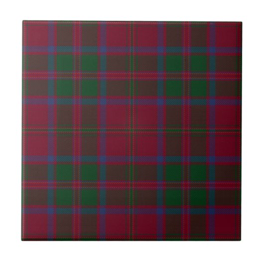 MacDougall Clan Jagd Tartan Kariert Fliese (Vorderseite)