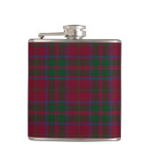 MacDougall Clan Tartan Kariertes Muster Flachmann (Vorderseite)