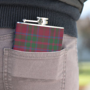 MacDougall-Clan-Tartan-Karomuster Flachmann