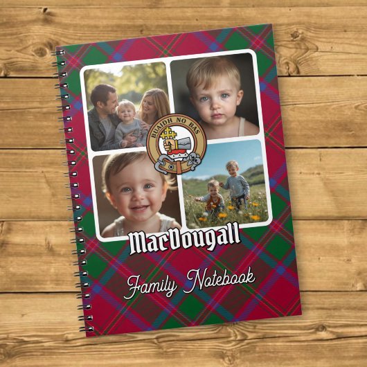 MacDougall Familienfoto-Collage Notizblock