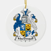 MacDougall Familienwappen Keramik Ornament (Vorne)