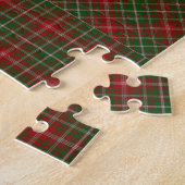 MacDougall Modern Blue Tartan Kariertes Patchwork Puzzle (Seite)