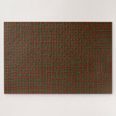 MacDougall Modern Blue Tartan Kariertes Patchwork Puzzle (Horizontal)