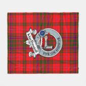 MacDougall Modern Clan Abzeichen Tartan Kariert Fleecedecke (Vorderseite (Horizontal))