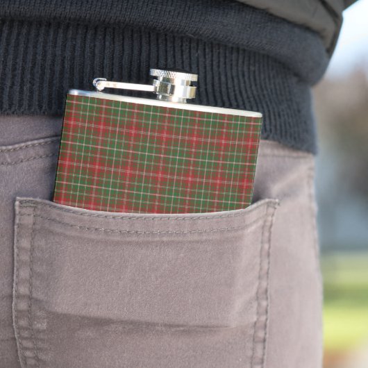 MacDougall Modern Clan Tartan Kariertes Muster Flachmann (Beispiel)