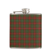 MacDougall Modern Clan Tartan Kariertes Muster Flachmann (Vorderseite)