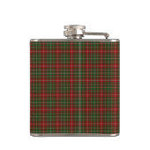 MacDougall Modern Clan Tartan Kariertes Muster Flachmann (Rückseite)