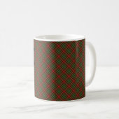 MacDougall Modern Clan Tartan Kariertes Muster Kaffeetasse (VorderseiteRechts)