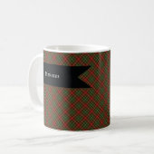 MacDougall Modern Clan Tartan Kariertes Muster Kaffeetasse (Vorderseite Links)
