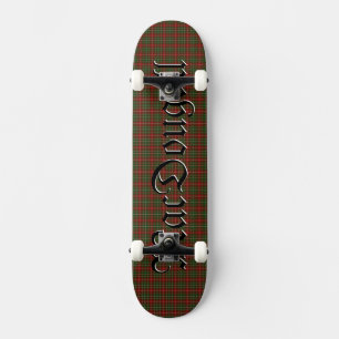 MacDougall Modern Clan Tartan Kariertes Muster Skateboard