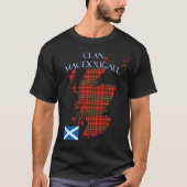 MacDougall Scottish Clan Tartan Scotland T-Shirt (Vorderseite)
