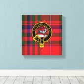 Macdougall Scottish Wappen und Tartan Canvas print Leinwanddruck (Insitu (Holzboden))