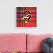Macdougall Scottish Wappen und Tartan Canvas print Leinwanddruck (Insitu (Wohnzimmer))