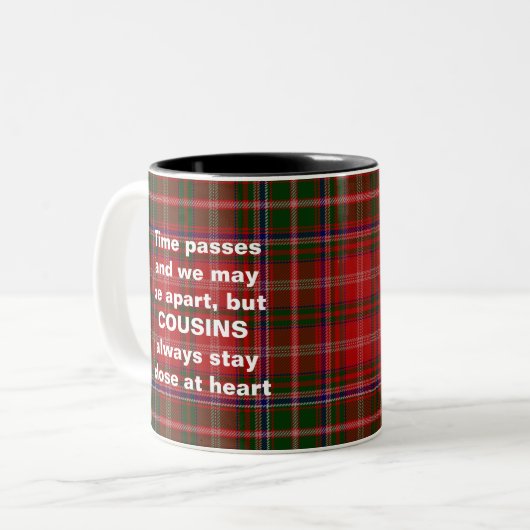 MacDougall Tartan Cousin Tasse (Vorderseite Links)