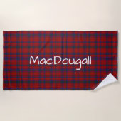 MacDougall Tartan Kariert Beach Handtuch (Vorderseite)