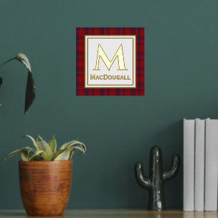 MacDougall Tartan Karierte Monogram Foil Prints Foliendrucke