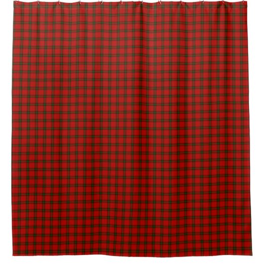MacDougall Tartan rot kariert Duschvorhang (Vorderseite)