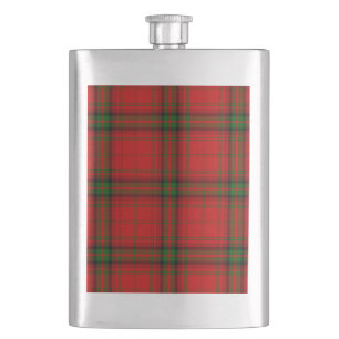 MacDougall Tartan rot kariert Flachmann