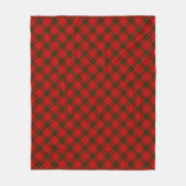 MacDougall Tartan rot kariert Fleecedecke (Vorderseite)